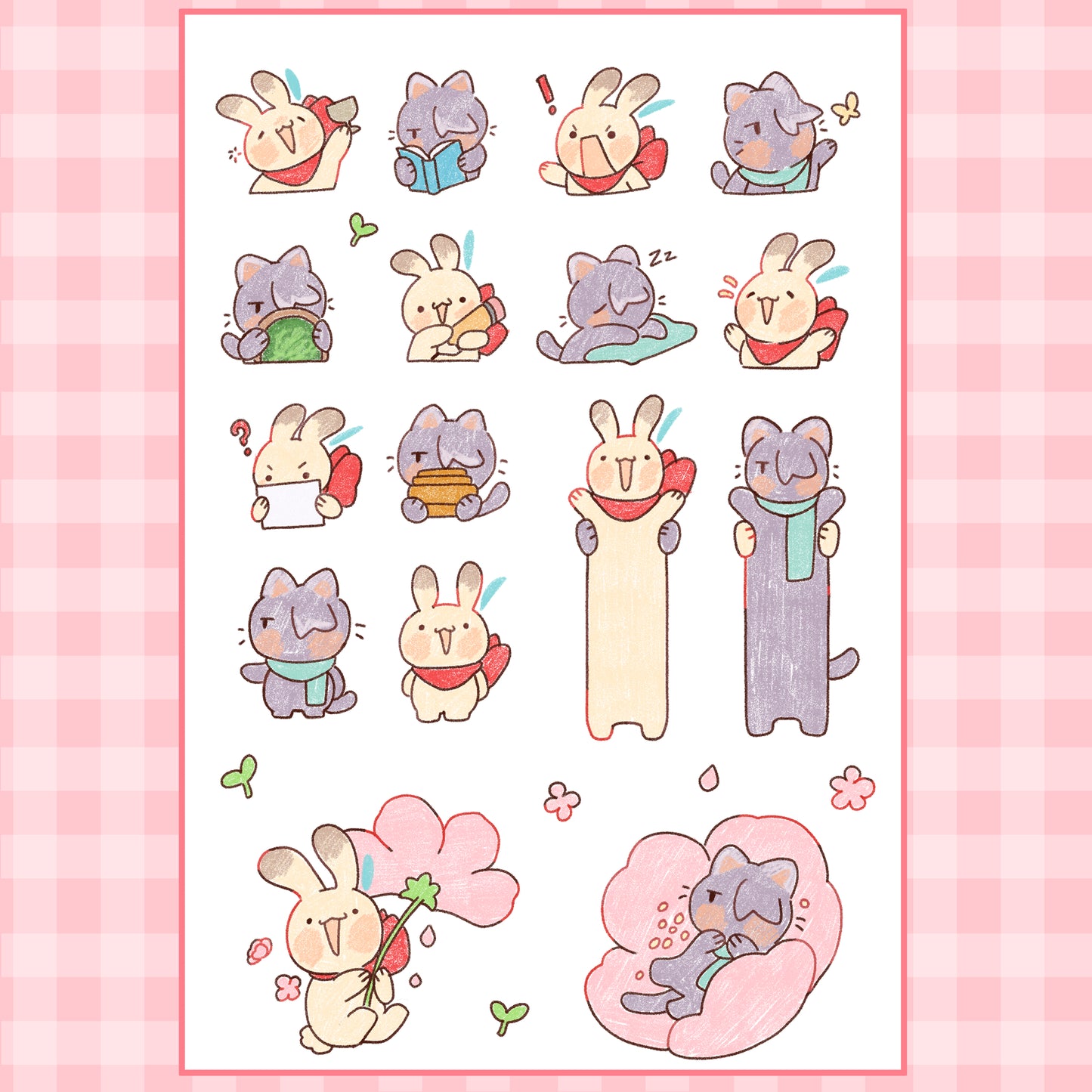 [STOCK] Bunveh and Catham- Sticker sheet