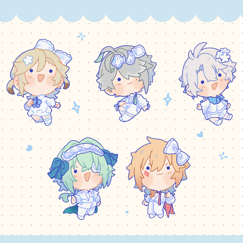 [PREORDER] Silver Foil Charms- White Collection