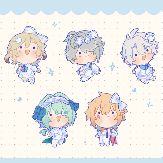 [PREORDER] Silver Foil Charms- White Collection