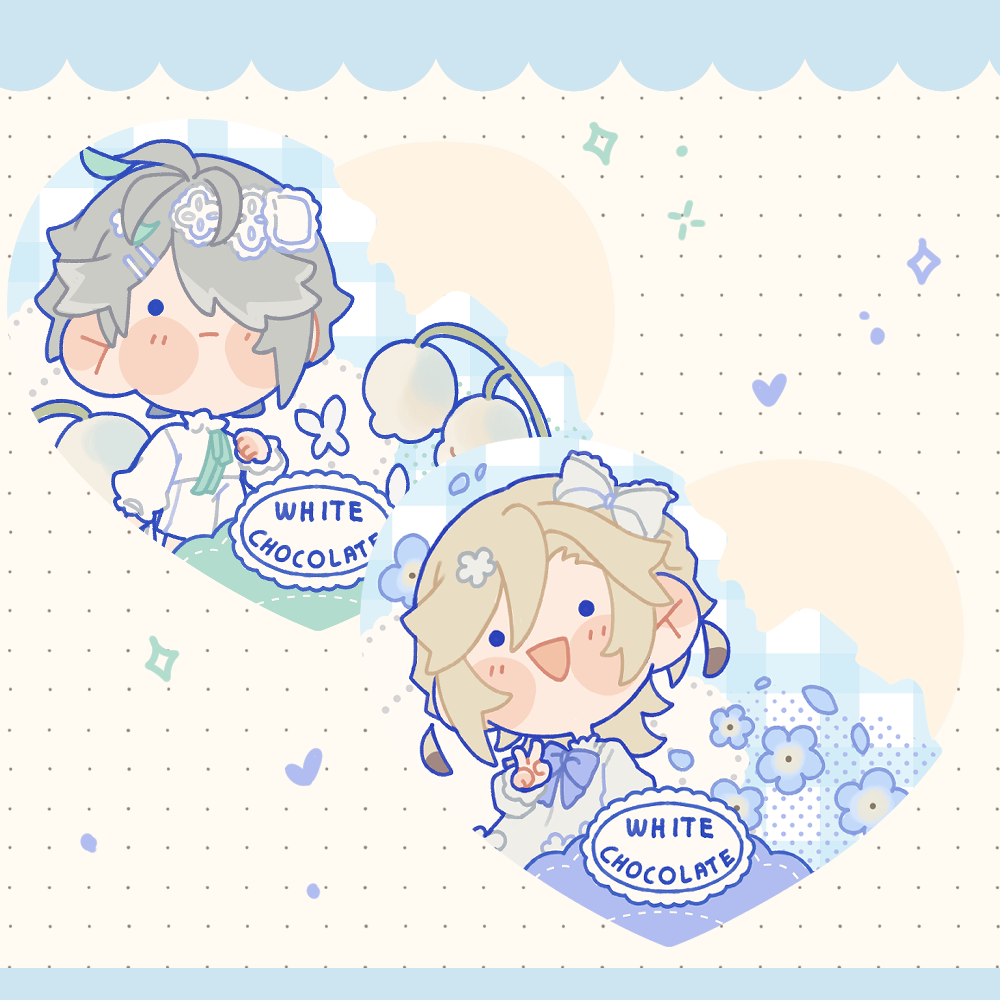 [STOCK] Choco charms - White Collection Alhaitham Kaveh