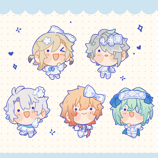 [PREODER] Solid Acrylic Charms - White Colection
