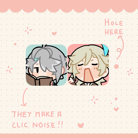 [STOCK]Alhaitham/Kaveh Keyboard Charms