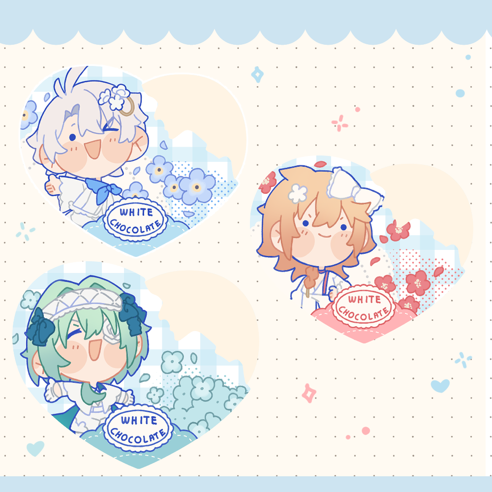 [STOCK] Choco charms - White Collection Amphoreus