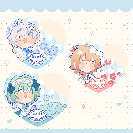 [STOCK] Choco charms - White Collection Amphoreus