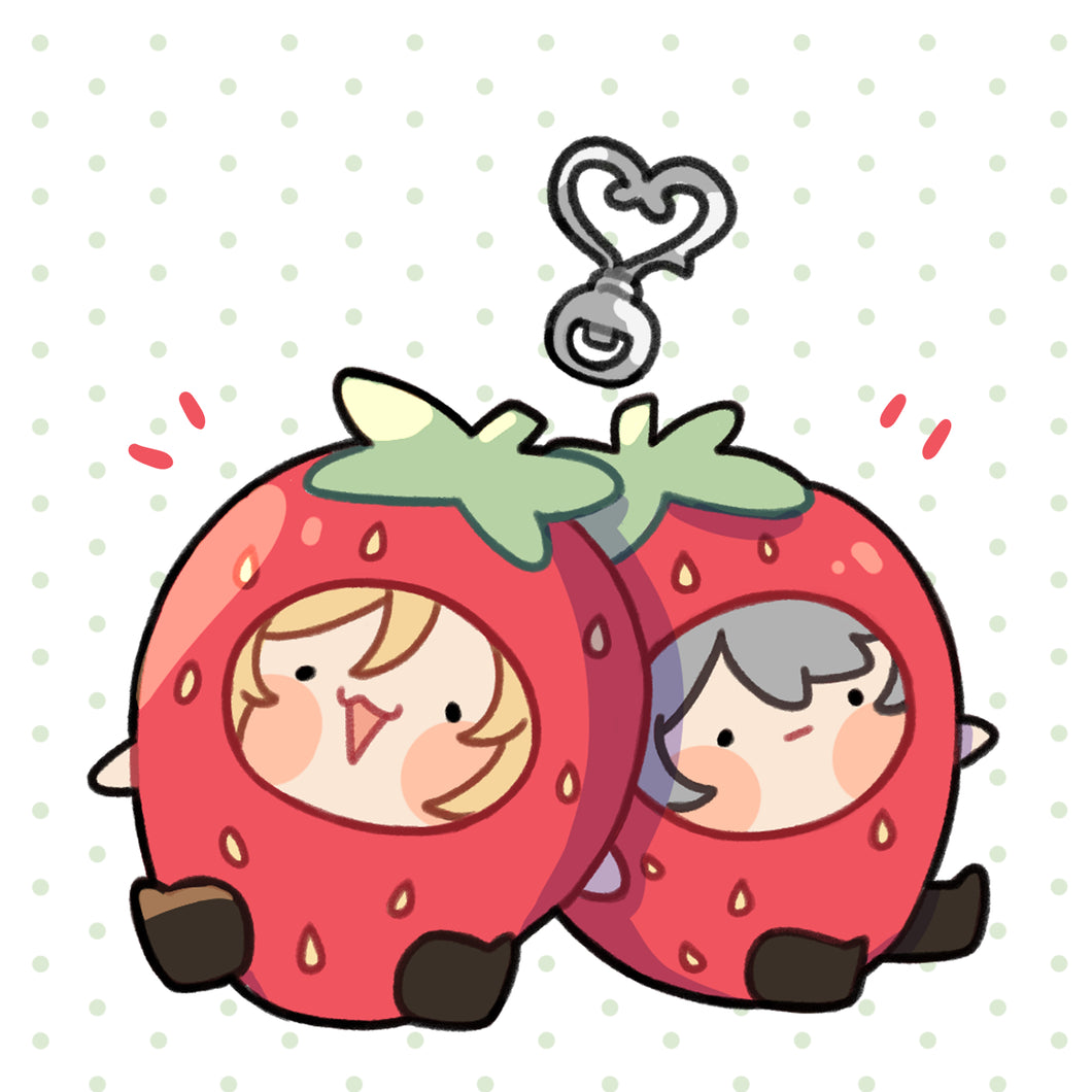 [OUT OF STOCK] Strawberry couple Charm